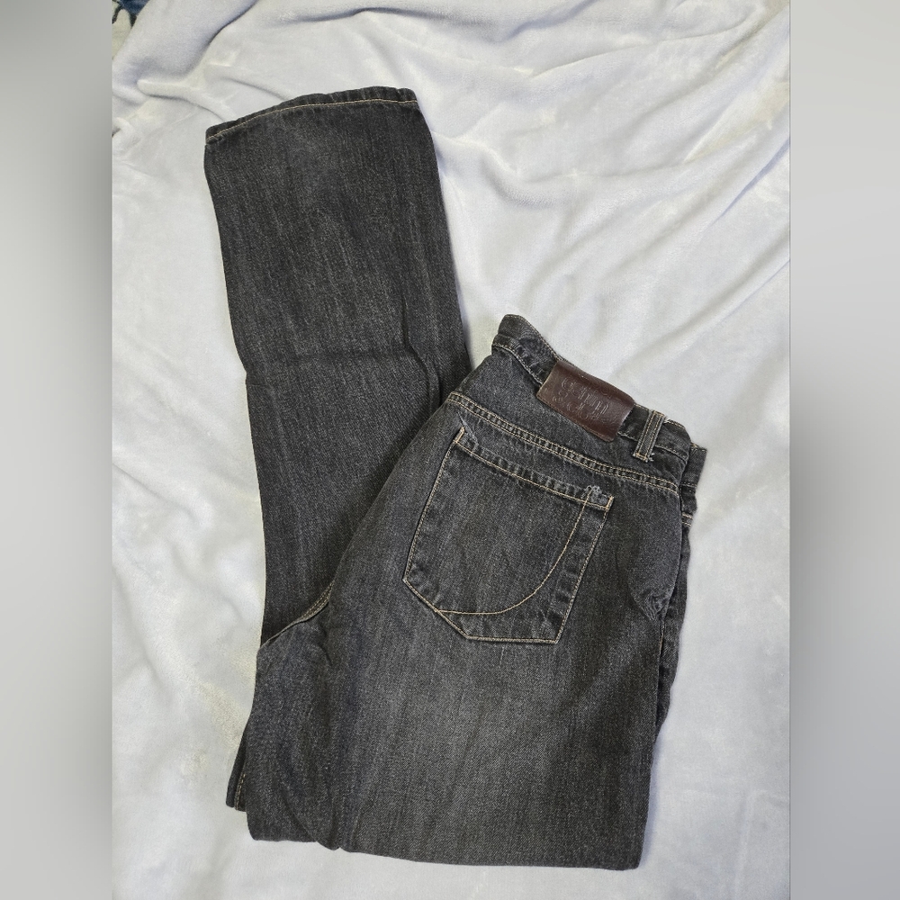 🟢 Classic Black/Gray Denim Jeans